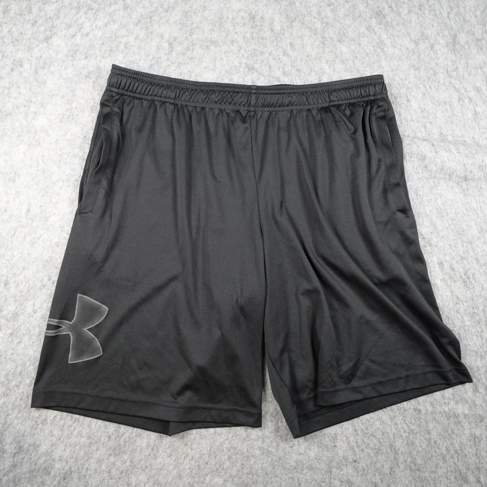 Under Armour Shorts Mens Extra Large Black HeatGear Loose Fit Athletic 9"